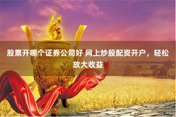 股票开哪个证券公司好 网上炒股配资开户，轻松放大收益